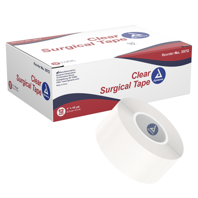 [4239672] Dynarex Surgical Tape, Clear, 1" x 10yd